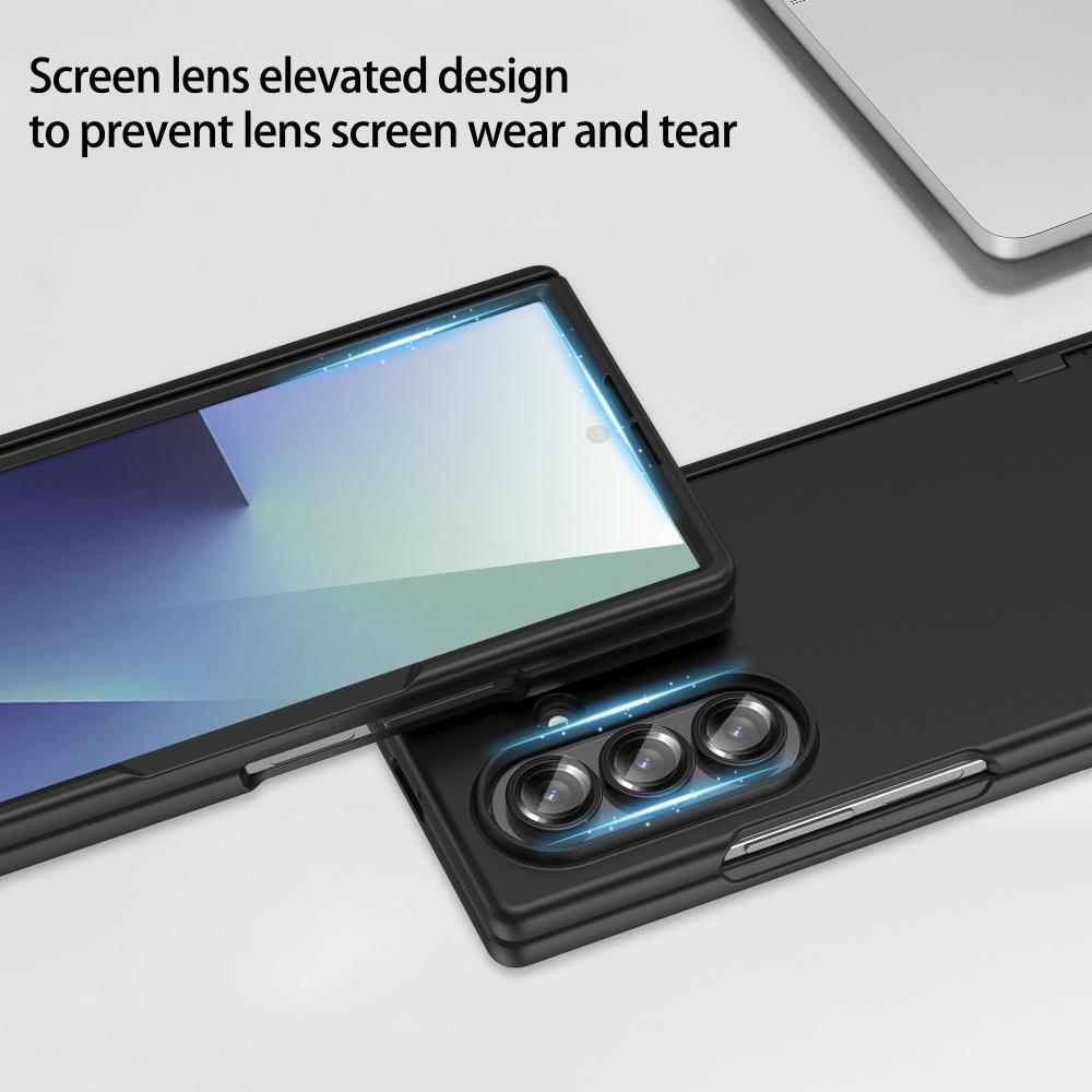 For Samsung Galaxy Z Fold 7 Phone Case Magnetic Hinge PC Hard Case with Tempered Film Magsafe Wireless Charge Cover Galaxy Fold7