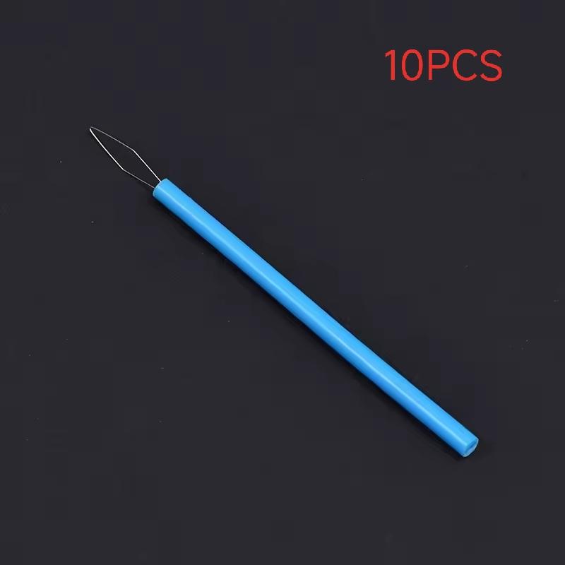 Colorful Extended Needle Threader, Long Handle Sewing Tool for Easy Needle Threading