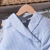 Spring/Summer 2026 Plus Size Women's Striped Sleeveless Shirt & Pants Set
