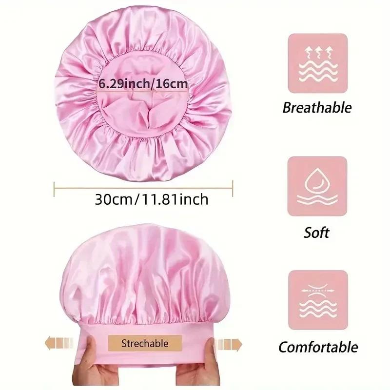 Heatless Hair Curler Satin Sleeping Cap Set No Heat Hair Rollers Curling Rod Headband Soft Curlers Lazy Curls Bonnet Night Hat