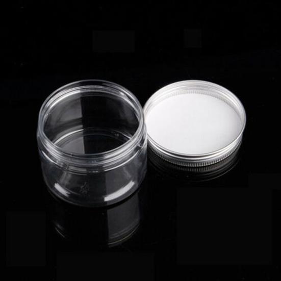 30-80ml Clear Plastic Cosmetic Cream Storage Jar Travel Empty Refillable Bottle