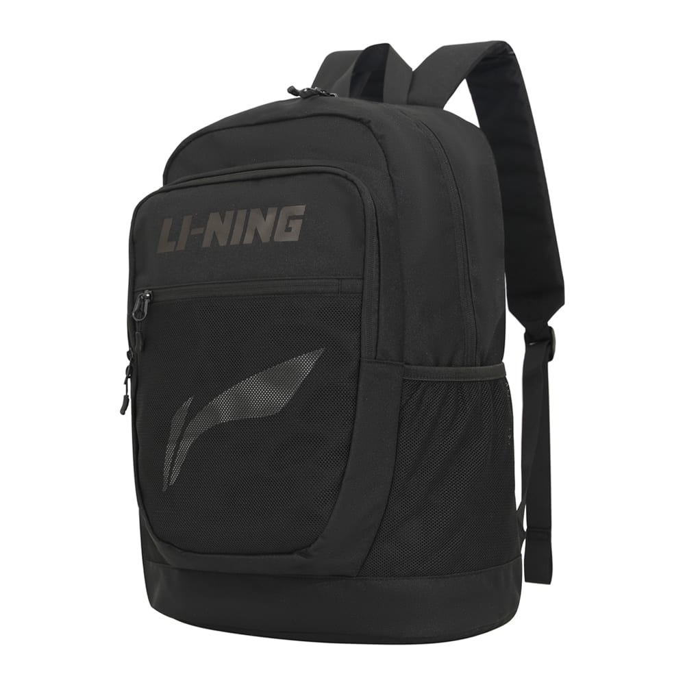 Li Ning Polyester Backpack Regular Unisex Black YBSU033-1