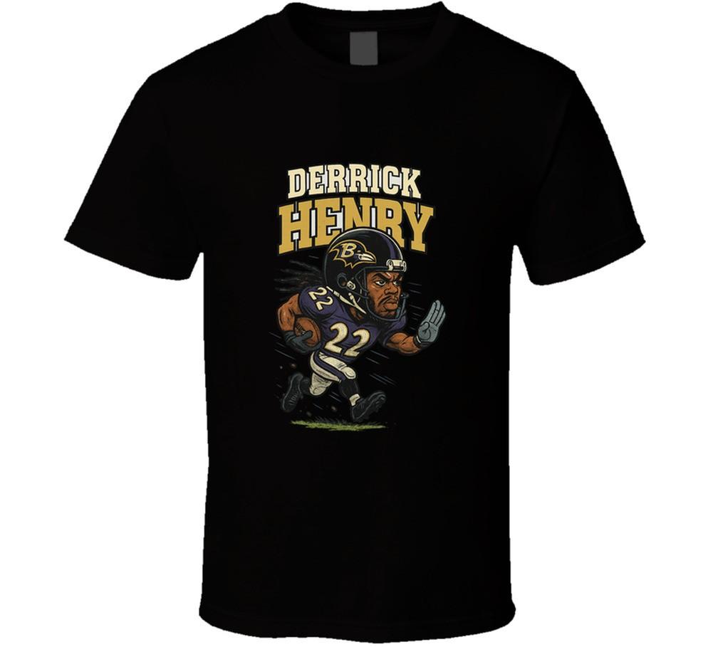 Derrick Henry Retro Caricture T Shirt Mens Womens Tees Top 2XL