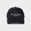 LOOKING4U ON THE MOMENT PAY FOR FUTURE Washed Ball Cap C5 Black