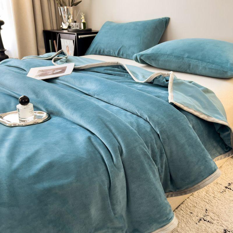 Coral Fleece Blanket Thickened Winter Blanket Bed Sheet Air Conditioning Blanket Nap Office Sofa Cover Blanket