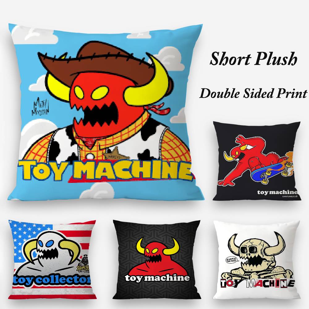 T-Toy M-Machines S-Skates Pillow Case Plush Fabric Soft Double Sided Print Sofa Cushion Cover Throw Pillow Covers