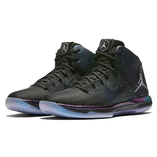 Jordan Air Jordan 31 Slip Resistant Abrasion Resistant Mid top Patchwork Performance Basketball Shoes Teenagers 848629-004