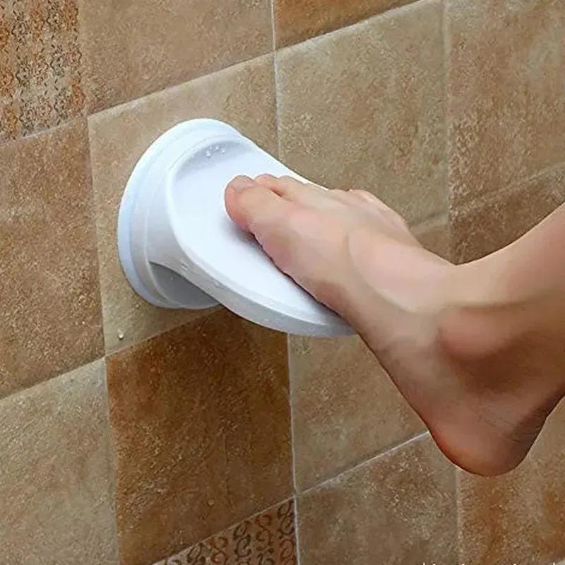 2024 Bathroom Shower Foot Rest Shaving Leg Step Aid Grip Holder Pedal Step Suction Cup Non Slip Foot Pedal Wash Feet