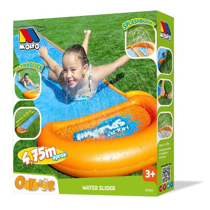 Wasserrutsche - MOLTO - SplashBoost - 4,75 m - Ultra-glatte Oberfläche - Ideal für den Sommer