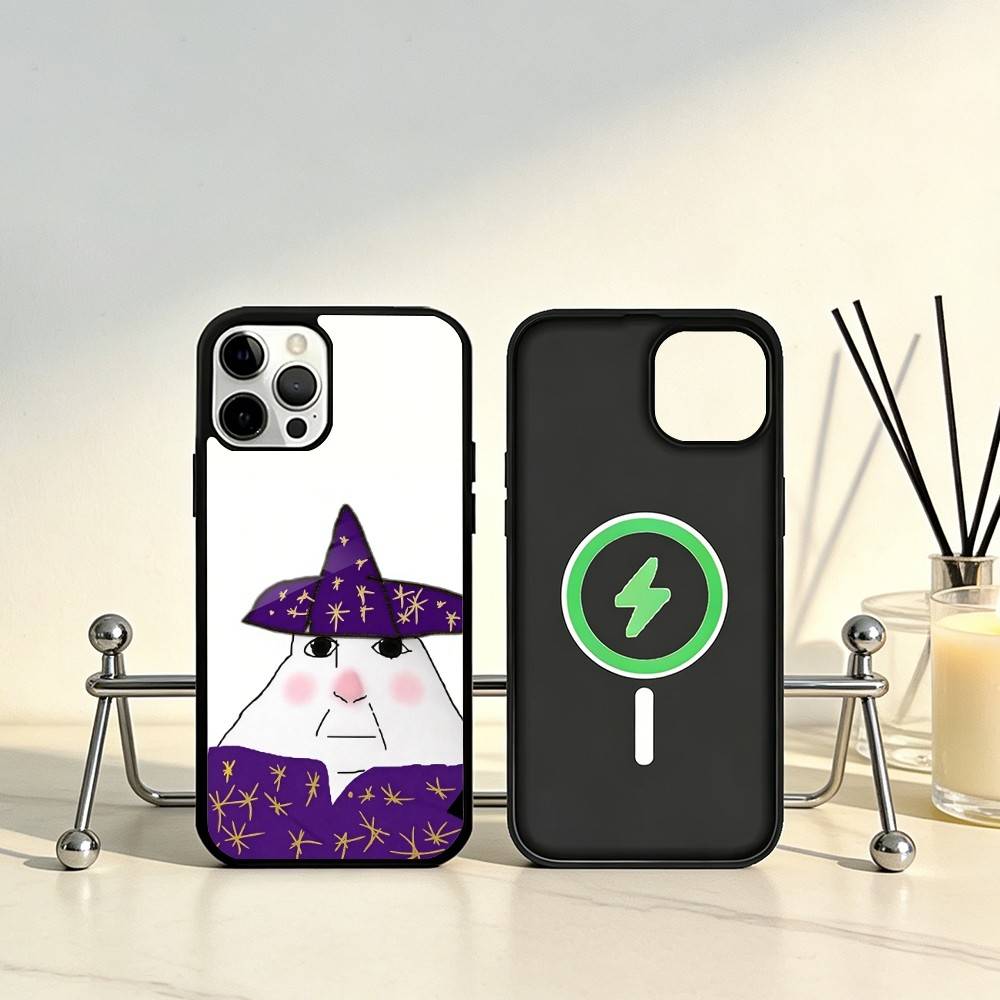 

Hamster Caveman Phone Case For iPhone17,16,15,14,13,12,11 Plus,Pro Max Magnetic For Magsafe Wireless Charging iPhone15PROMAX