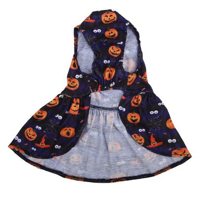 Jupe d'Halloween pour animal de compagnie Couleurs vives Mignonne Douce Confortable Extensible À la mode Robe pour chiot pour Petit