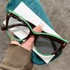 Oversized Cat Eye Pochromic Myopia Glasses for Women Outdoor UV Protection Driving Sunglasses Anti Blue Light Glasses Diopter