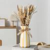 Modern Simple Blue Striped Ceramic Vase Creative Bow Table Top Dried Flower Bouquet Nordic Vase Decoration Piece Fairy Garden