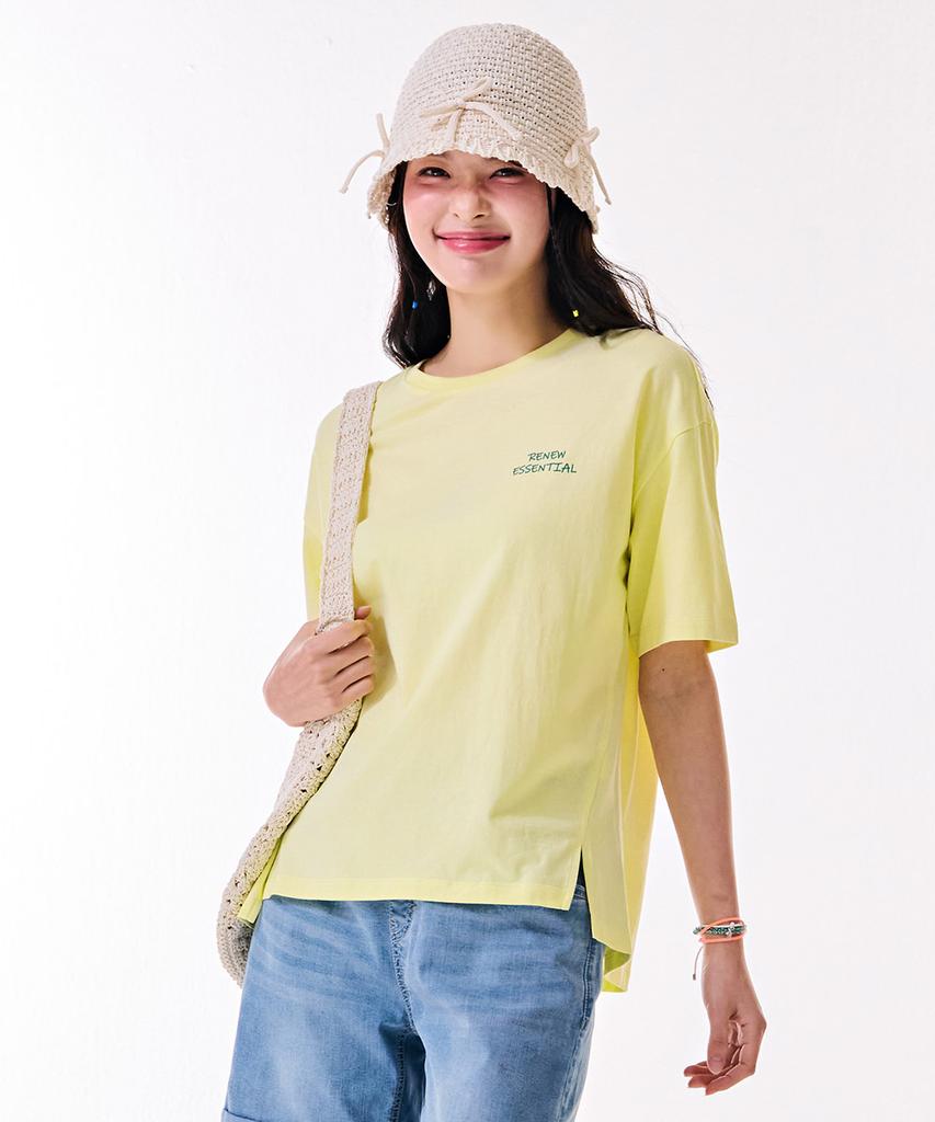 CHASECULT Women'S Cropped Short Sleeve T-Shirt With Varied Hem - Dbzg5851C06