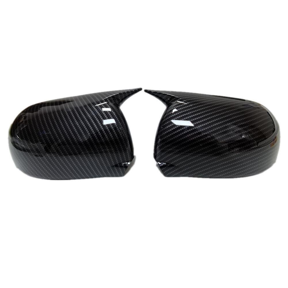 For Mitsubishi ASX Outlander 2013-2018 Car Sticker Rearview Side Mirror Cover Wing Cap Exterior Door Rear View Case Trim Carbon