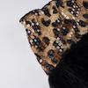 Minigonna Patchwork con Paillettes Stampa Leopardo - Gonna Corta Sexy Slim Fit da Donna, Collezione Autunnale