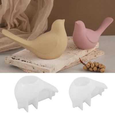 Silikonform Vogel-förmige Ausstellungsform Kerzen Seifen Ornament Einfache Entformung DIY