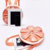 Multi-layer Separation Orange Pain Bag Backpack Schoolbag Girl College Bag Cute Children's Fun Bag
