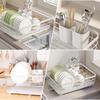 HASONA Dish Horizontal Dish Dish Drying Automatic Large Kitchen Water Dish Dish Chopstick Easy To Space White Drainer, Drainer, Rack, Drainage,