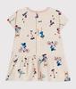 dress A0BVU 18 months 81cm [Petit Bateau] Short-sleeved Beige/Multicolor