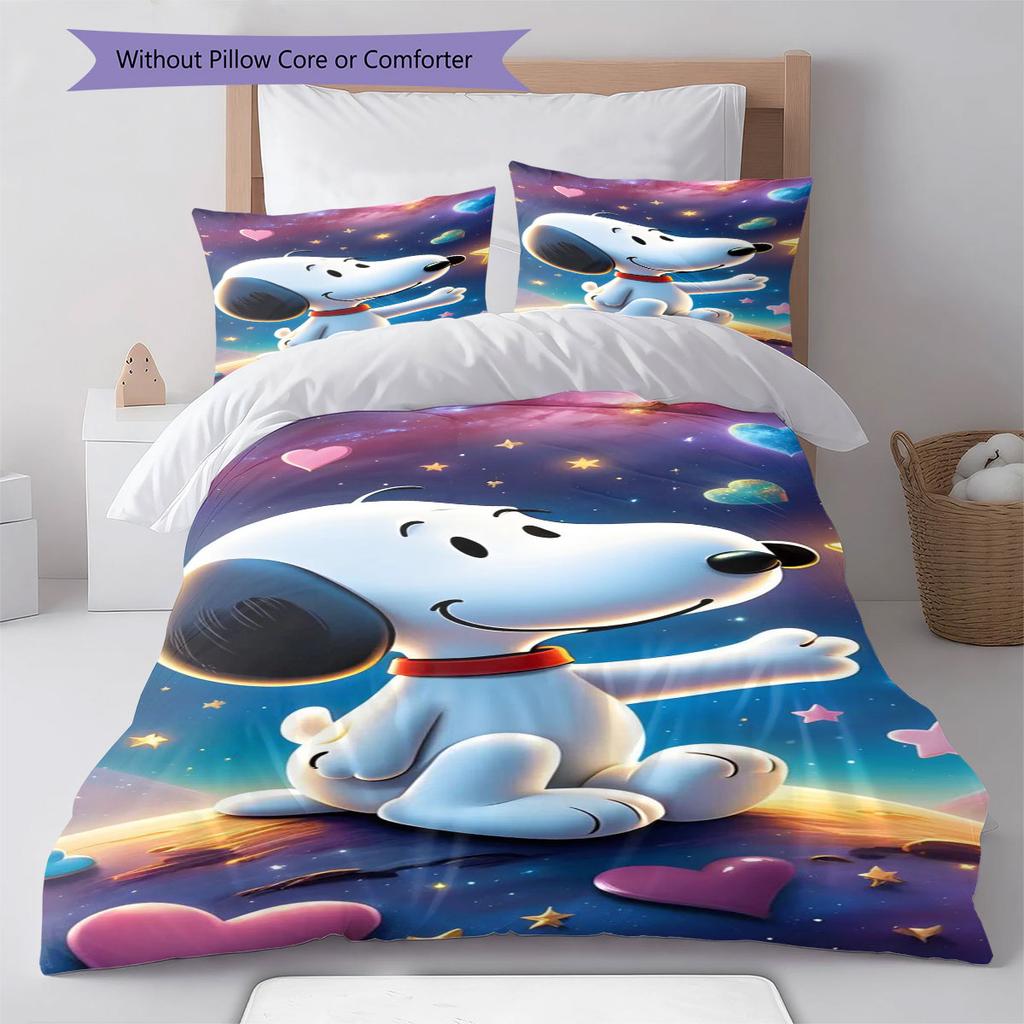 Snoopy Sitting and Counting Money – A Comfortable and Warm Bedding Set, The Perfect Choice To Decorate Your Bedroom.