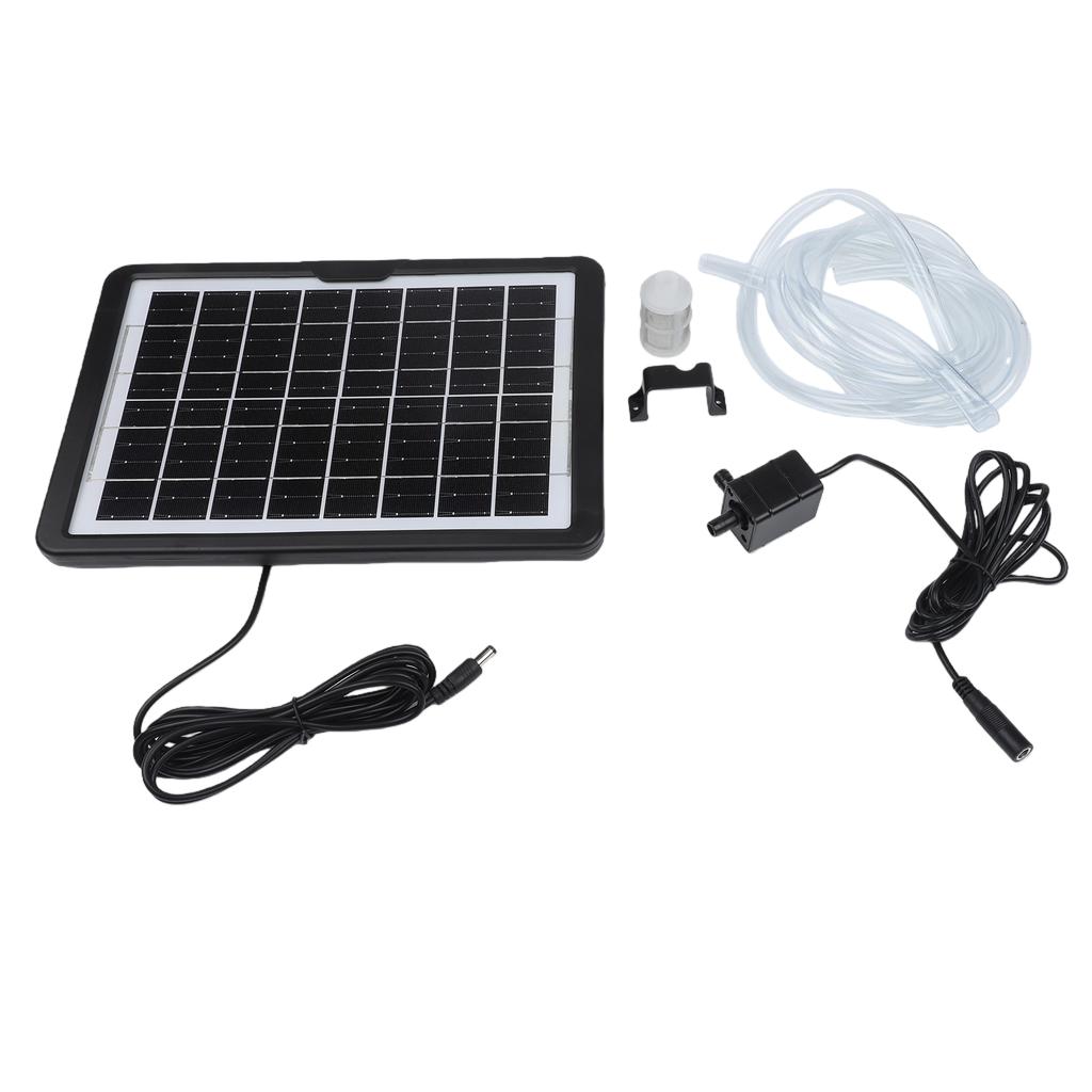 Portable Solar Submersible Pump with Adjustable Panel Perfect for Fish Tanks and Small Ponds with 240L/h Flow Rate