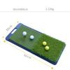 30x60cm Green 2-in-1 Golf Practice Turf Mat Portable Non-Slip Rubber Base Training Tool for Indoor/Outdoor Backyard/Home