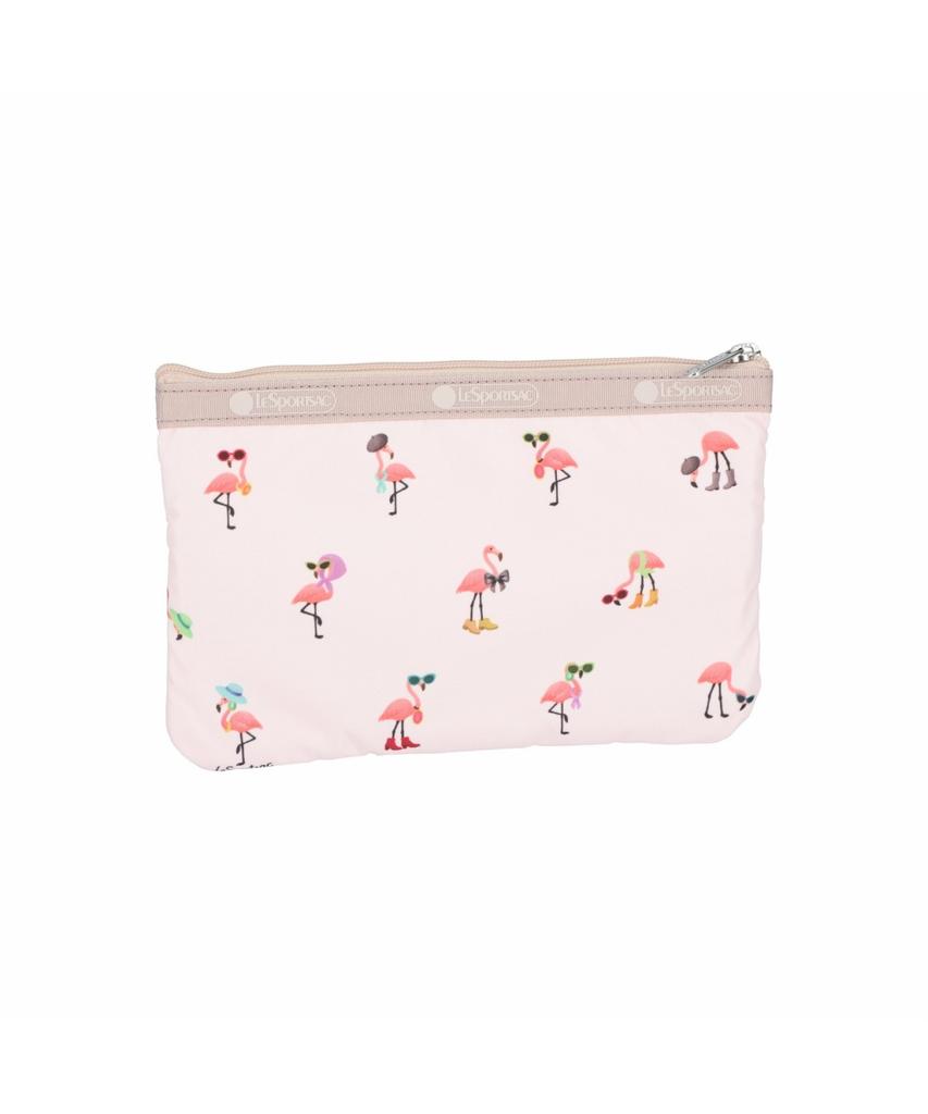 Lesportsac Flamingo Party 3-Zip Cosmetic Pouch [7158.Hg20]