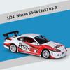 WELLY 1/24 Nissan Silvia S15 RS-R Alloy Car Diecasts & Toy Vehicles Car Model Miniature Scale Model Car Toy for Children