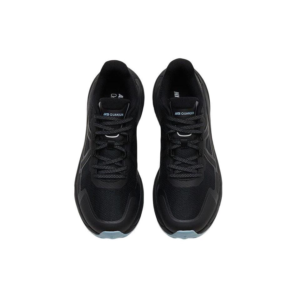 Anta Champion Lite Non-Slip Durable Low-Top Running Shoes Men Sneakers Black Blue 112325661A-4