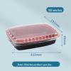 XinPaike 750ml Rectangular Disposable Lunch Box (300 Sets)