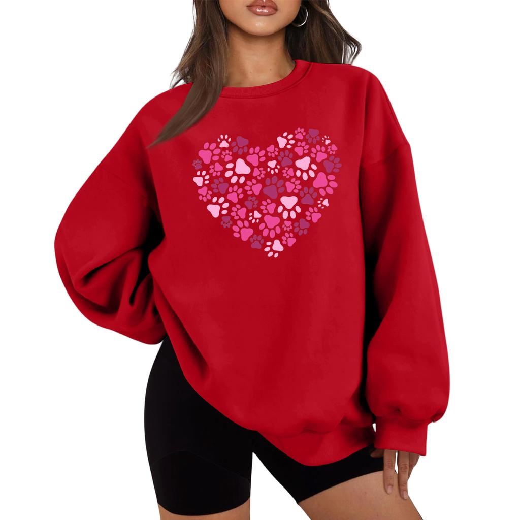 Dámská mikina s kulatým výstřihem Podzimní grafické mikiny Dovolená Dlouhý rukáv Spuštěná ramena Pulovr