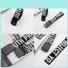 Nylon Canvas Letter Printed Waist Belt For Men And Women With Smooth Iron Buckle For Casual Style