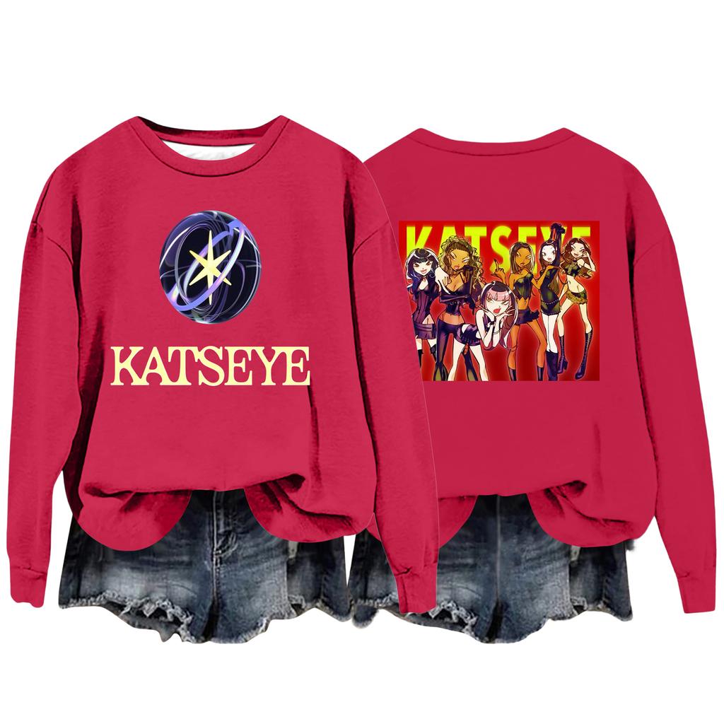 Women's Fashion Casual Long Sleeve Loose Printed Sweatshirt