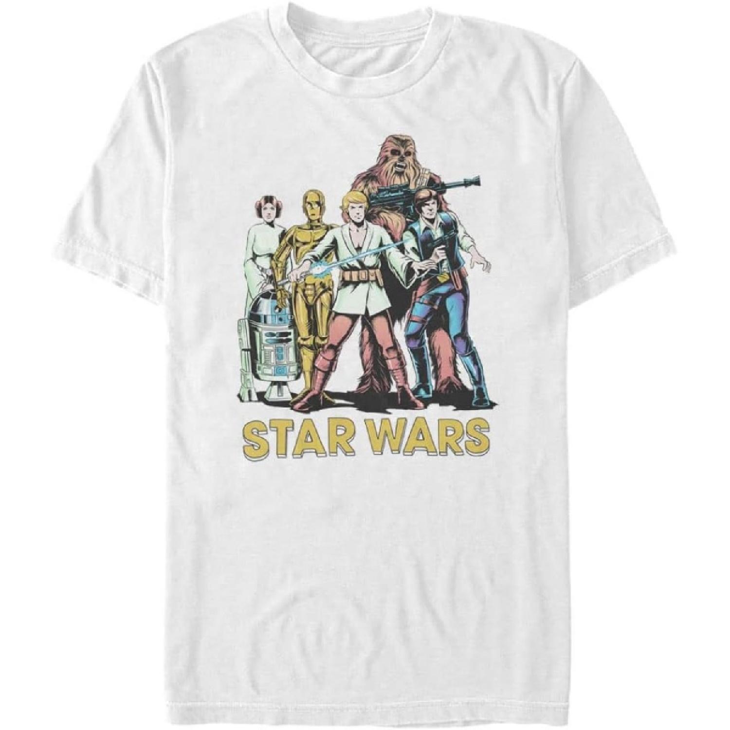 Мужская футболка Star Wars Групповой снимок Два S