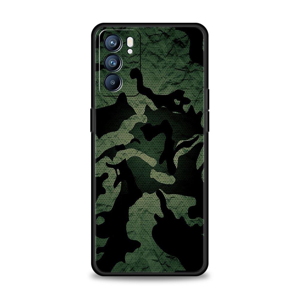 Case For Oppo Reno13 Reno12 Reno11 F Reno10 Pro A54 A53 A95 A76 A57 A98 A80 A79 5G A78 4G Cover Camouflage Camo Military Army