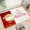 Christmas Festival Diatom Mud Mat Home Decoration Non-Slip Absorbent Bathroom Foot Mat Winter Santa Entrance Door Mat