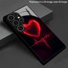 2D Heart Electrophysiology Pattern Mobile Phone Case for Samsung S26 S25 S24 S23 S22 S21 S20 A56 A36 A16 Glass Protective Cover
