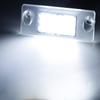 2Pcs 18SMD LED License Plate Lights For A3 8L A4 B5 95-01 S5 B5 S3/Sportback 97-03 A4/S4 Avant 95-99 Auto Number Plate Lamp 8D9943021
