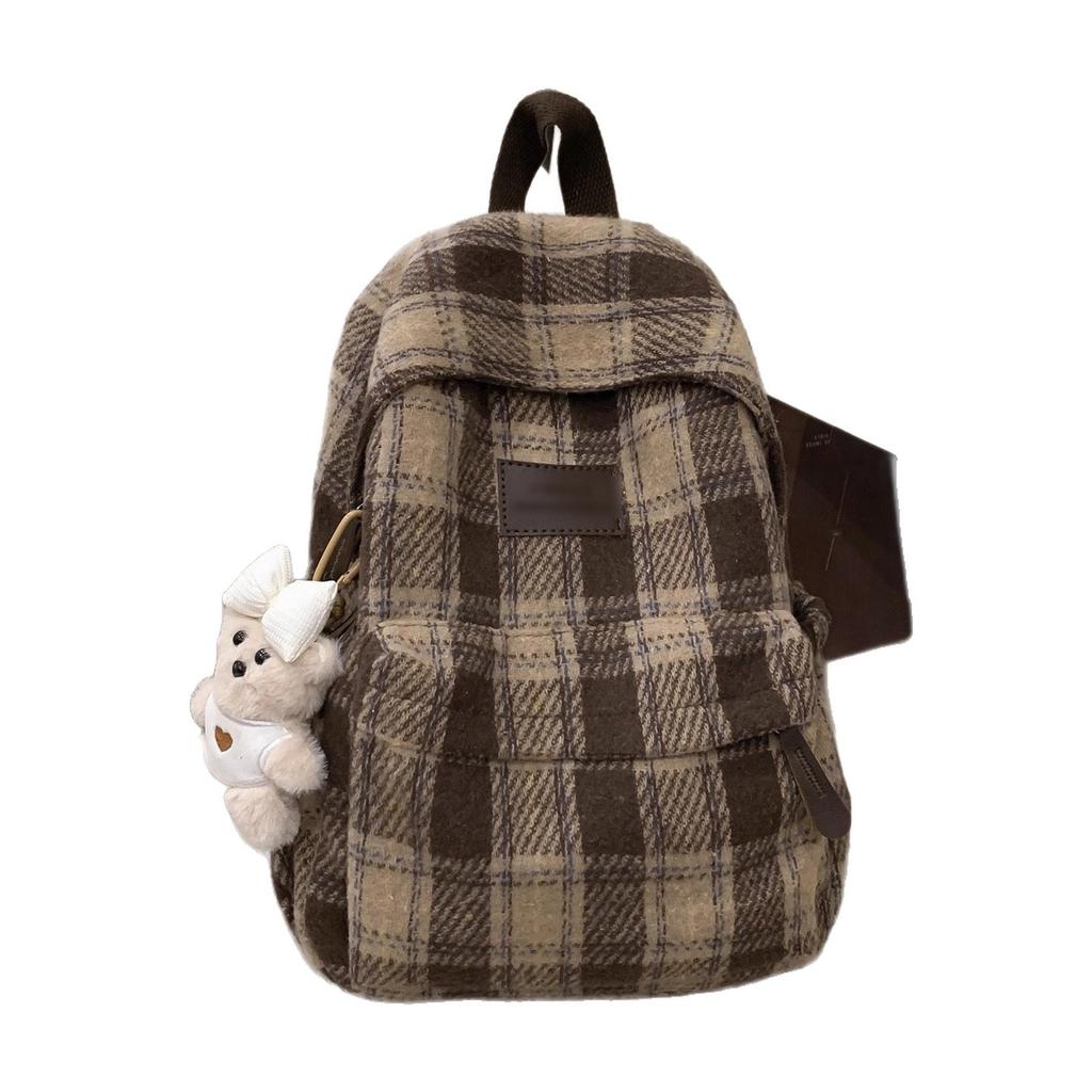 Schoolbag schoolbag junior high school girl backpack large capacity ins niche style high value high school girl shoulder bag dirt-resistant backpack