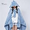 Adult Hoodie Blanket Bat for Adults, Cute Shark Fox Hooded Cape, Unisex Costume Soft Cozy Wearable Halloween Cosplay Home Loungewear Novelty Apparel