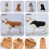 Warm Winter Dog Coat With Reflective Strip Leash Loop Large Breeds Cotton Pet Jacket