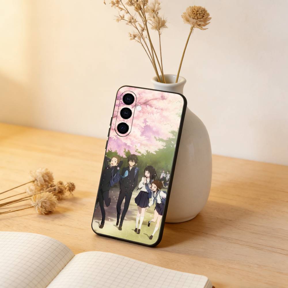 Hyouka Hotaro Oreki Phone Case For Samsung Galaxy A73,A72,A71,A70,A53,A52,A51,Soft Silicone Black Cover