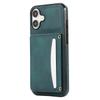 For iPhone 16 Phone Case Tri-Fold Wallet Kickstand PU Leather+TPU Back Cover