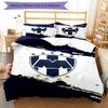 C.F.Monterrey Football Crest Art Printed Pattern Duvet Cover Set – includes 1 duvet cover and 2 matching pillowcases Bedroom decor Christmas gifts