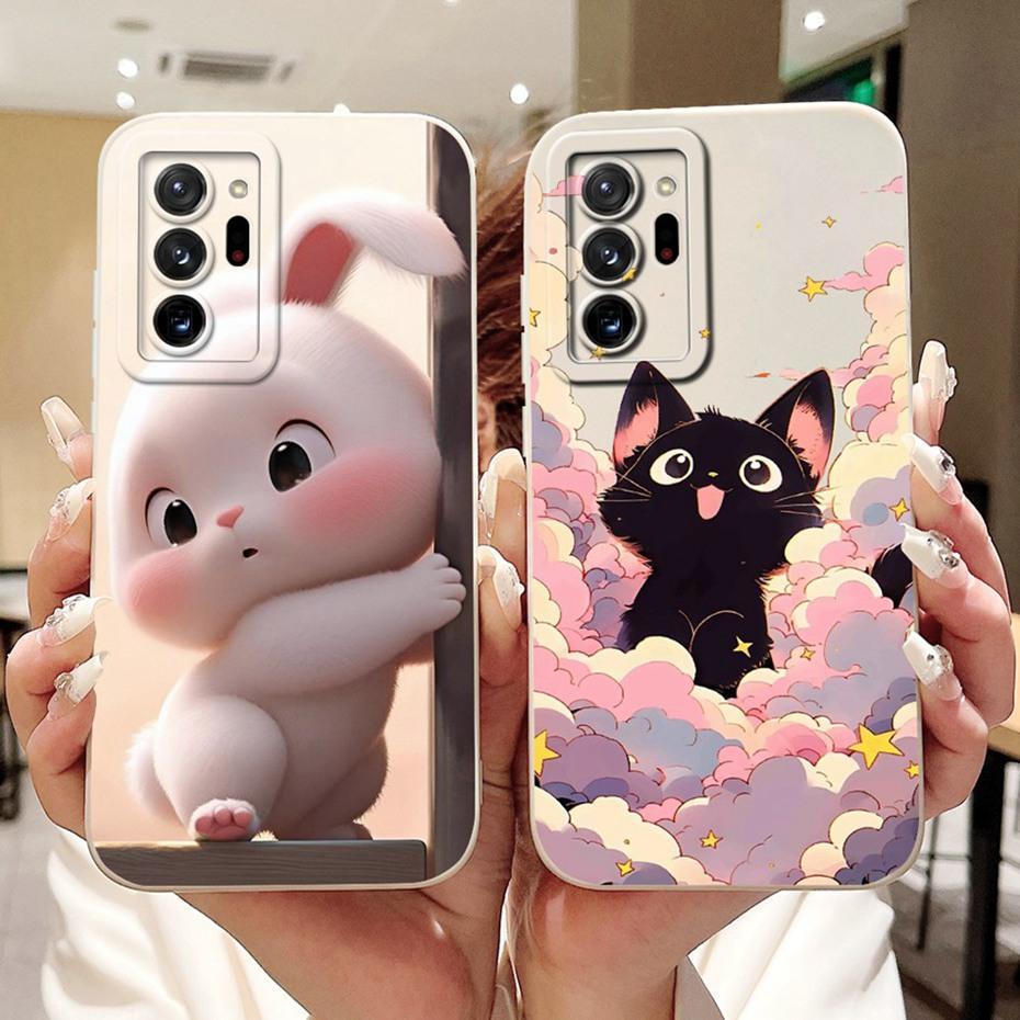 Cute Cartoon Phone Case For Samsung Galaxy Note 20 Ultra Note20 Soft Silicone Shockproof Cover For Samsung Note 20 20Ultra 5G