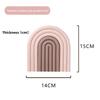 Home Use Rainbow Silicone Coaster Tpr Heat Resistant Nonslip Table Mat For Dining And Hot Dish Protection