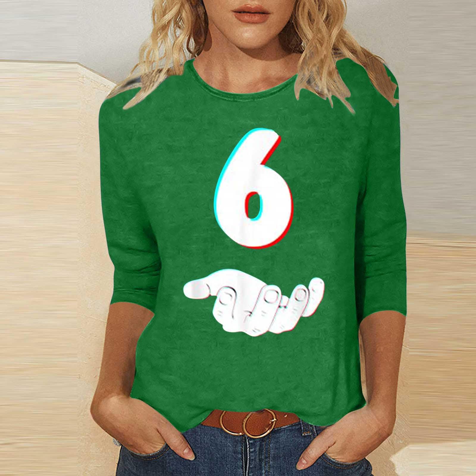 

Женский повседневный, стильный, сексуальный, удобный топ с круглым вырезом и рукавом три четверти XXXL