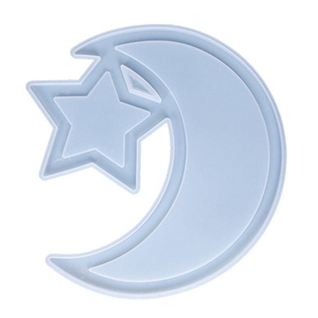 Ornamental Silicone Mold Moon Star Shape Storage Tray Molds Suitable for Making Resin Candy Containers and Candle Holder 1