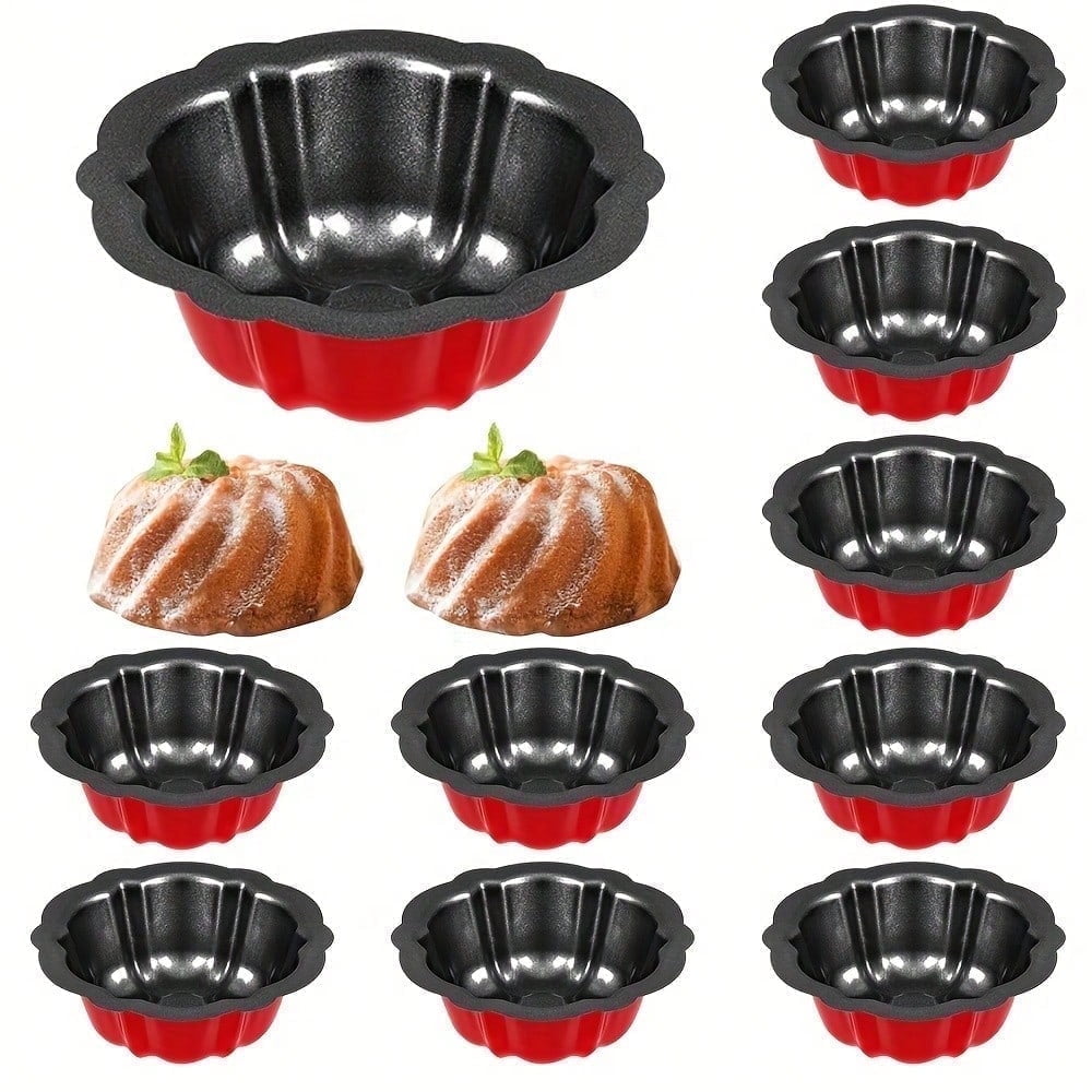 

Mini ring-shaped cake mold set (10 pieces), reusable